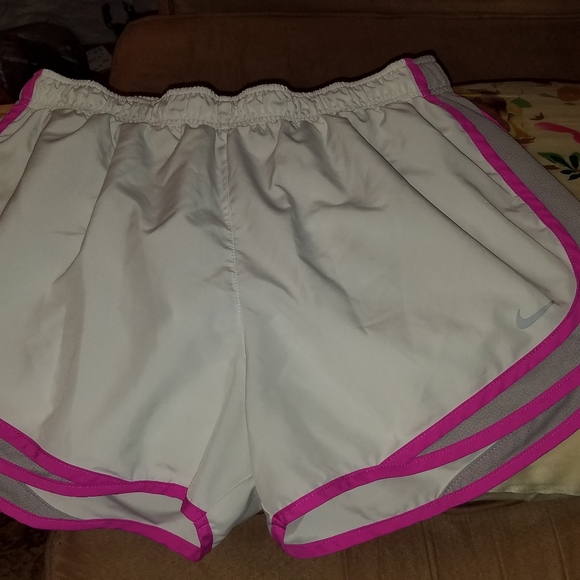 Nike Pants - Nike Shorts size large💗 white/pink/grey